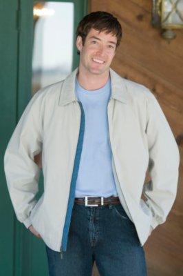 Men's Microseta Bomber Style Jacket