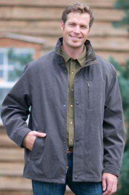 Men's Microfiber Coat with Zip Out Lining