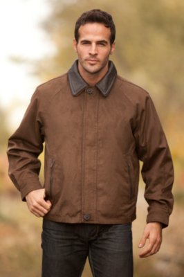 Men's Rainforest Sueded Twill Bomber Jacket