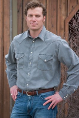 Men's Silk Twill Western Shirt