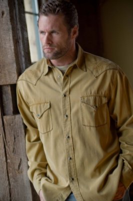 Men's Silk Twill with Embroidery
