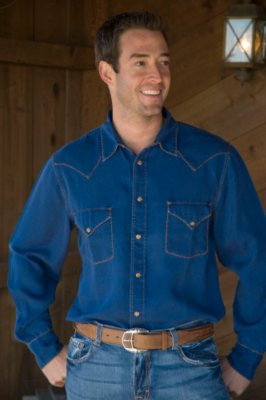 Men's Indigo Denim Shirt