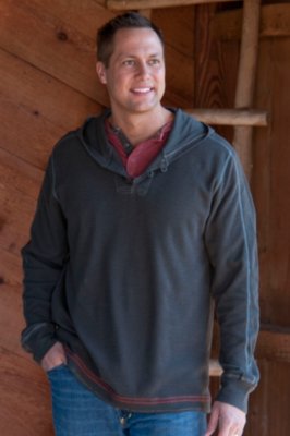 Men's Garrison Waffle Knit Cotton Henley