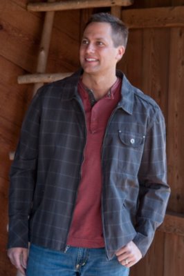 Men's Cash Plaid Cotton Jacket