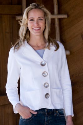 Women's Tin Knot Button Blazer