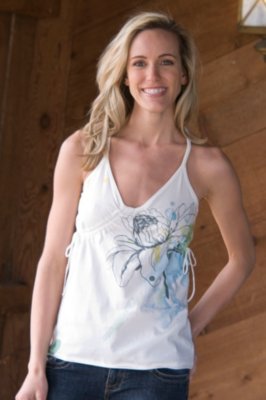 Women's Organic Cotton Splash T-Back Tank Shirt