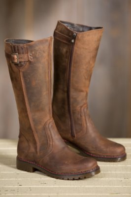 Women's Overland Debra Wool-Lined Leather Boots, BROWN 88