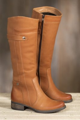Women's Overland Abbey Fleece-Lined Leather Boots, FIONA BROWN