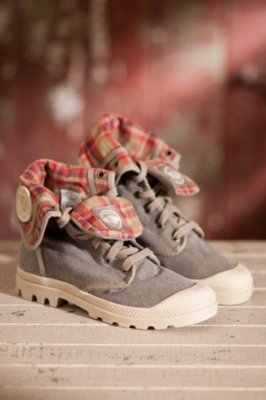 Women's Baggy Canvas Stonewashed Boots