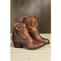 Women's Sonora Isabella Leather Short Boots, RUST