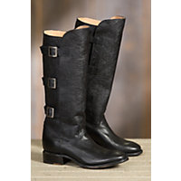 Women's Sonora Mandi Tall Leather Boots, BLACK