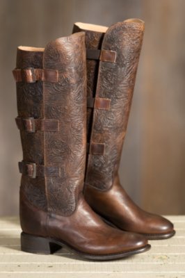 Women's Sonora Mandi Tall Leather Boots, BROWN