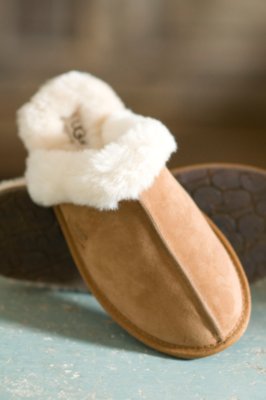 Women's Scuffette UGG Slippers, CHESTNUT, Size 8 B(M) US