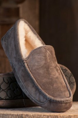 Men's Ascot UGG Slippers, CHARCOAL, Size 9 D(M) US
