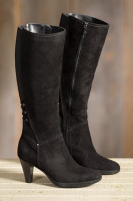 Women's Blondo Isa Waterproof Suede Boots, BLACK