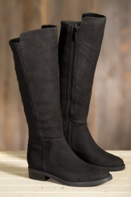 Women's Blondo Elenor Waterproof Suede Boots, BLACK