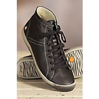 Women's Softinos Isleen Leather Boots, BLACK