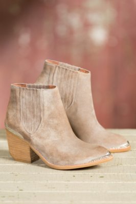 Women's Overland Sibil Suede Boots, TAUPE