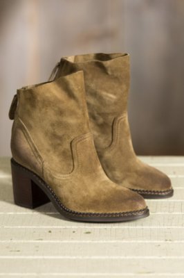 Women's Overland Joetta Suede Boots, KHAKI
