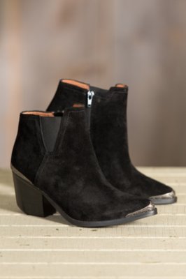 Women's Overland Nila Suede Boots, BLACK SUEDE