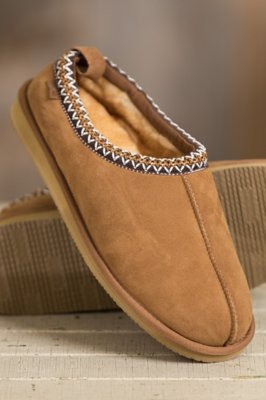 Men's Overland Maddox Australian Merino Sheepskin Slippers, STONEY TIP