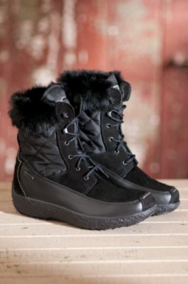 Women's Tecnica Kalik II Leather Ankle Boots with Rabbit Fur