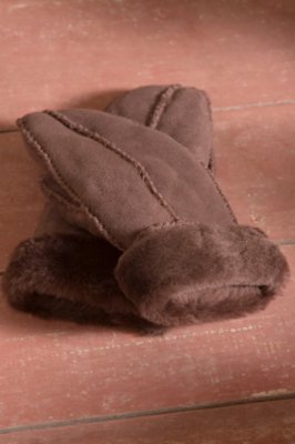 Women's Suede Sheepskin Mittens