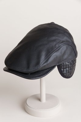 Allen Leather Ivy Cap, BLACK