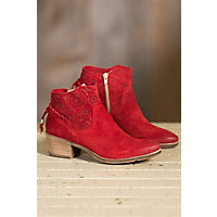 Women's Overland Mirela Suede Short Boots, RED