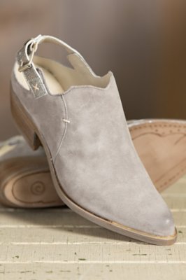 Women's Overland Dorina Suede Slingback Boots, GRIGIO