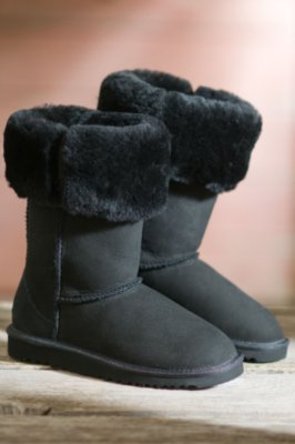 Kids' Classic Tall UGG Boots, BLACK, Size 4 M US Big Kid