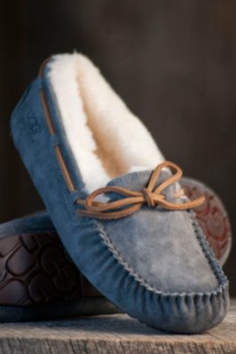 Women's Dakota UGG Moccasin Slippers, PEWTER, Size 8 B(M) US