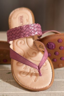 Women's Born Joya Braided Leather Sandals, BORDO, Size 10