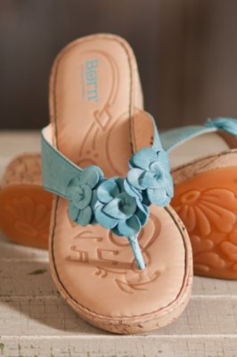 Women's Born Kornelia Floral Leather Sandals