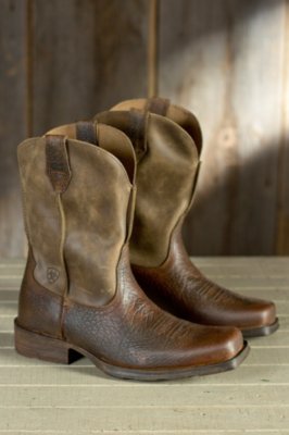 Men's Ariat Rambler Leather Cowboy Boots