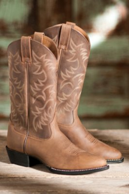 Men’s Ariat Heritage Western Round-Toe Leather Cowboy Boots