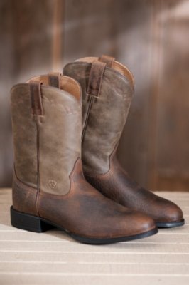Men's Ariat Heritage Roper Leather Cowboy Boots
