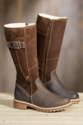 Women's Bos & Co Hailey Tall Waterproof Suede Boots, DARK BROWN/COFFEE