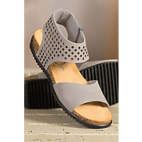 Women's Bos & Co Claudina Leather Sandals, GREY