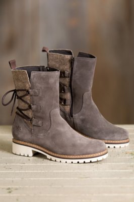 Bos & Co Cascade Waterproof Suede Boots, GREY