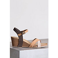 Women's Bos & Co Lucca Italian Leather Wedge Sandals