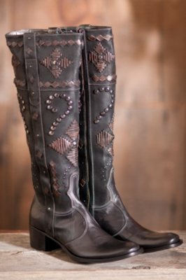 Women's Mark Nason Lovell Leather Boots, BLACK, Size 7.5