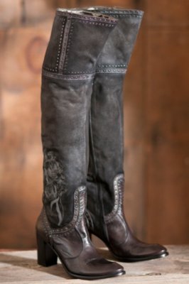 Women's Mark Nason Rommey Leather Boots, BLACK, Size 7.5