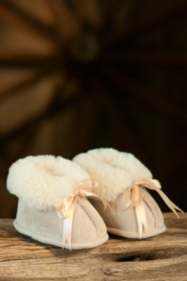 Sheepskin Baby Booties
