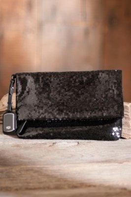 UGG Sparkle Clutch Handbag, BLACK, Size 1 Size