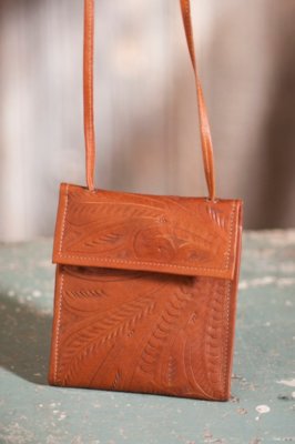Tooled Leather Passport Case