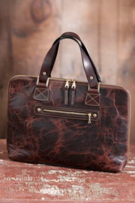 Oil-Tanned Bison Leather Folio