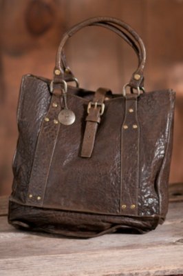 McQueen Lambskin Leather Tote Bag