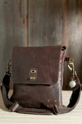 Otis Expandable Bridle Leather Messenger Bag