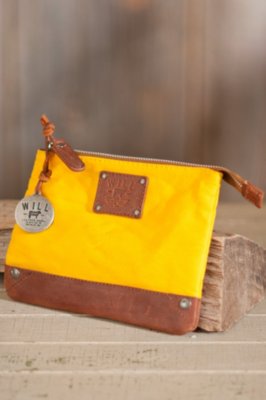 Tobin Canvas and Leather Pouch 
